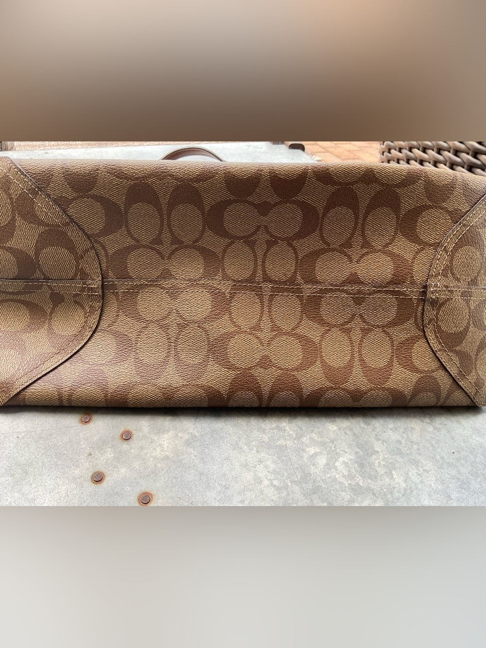 Coach Signature Canvas Tote, Like New! - Picture 3 of 5